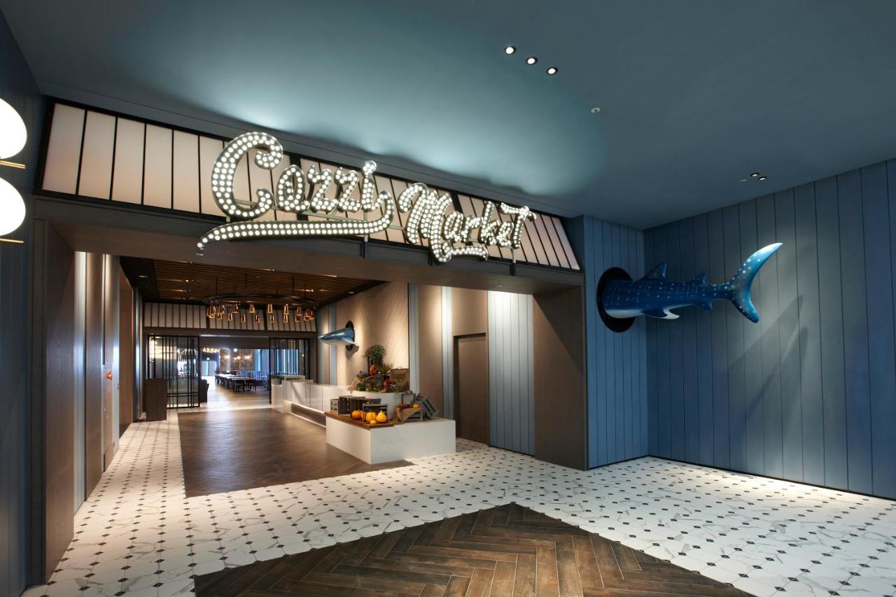 Cozzi Blu Hotell Zhongli Exteriör bild Entrance to the restaurant